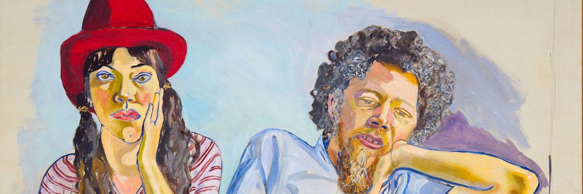Alice Neel. Benny and Mary Ellen Andrews. 1972. Oil on canvas, 60 x 50" (152.2 x 127 cm). Gift of Agnes Gund, Blanchette Hooker Rockefeller Fund, Arnold A. Saltzman Fund, and Larry Aldrich Foundation Fund (by exchange)