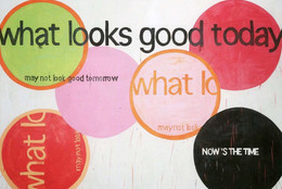 Michel Majerus. what looks good today may not look good tomorrow. 2000. Acrylic and pencil on canvas, 119 5/16 x 134 1/4" (303.1 x 341 cm). Gift of Mr. and Mrs. Werner E. Josten (by exchange)