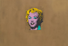 Andy Warhol. Gold Marilyn Monroe. 1962. Silkscreen ink and acrylic on canvas, 6' 11 1/4" x 57" (211.4 x 144.7 cm). © 2021 Andy Warhol Foundation for the Visual Arts / Artists Rights Society (ARS), New York