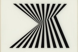 Bridget Riley. Untitled (Fragment 1) from Fragments. 1956, screenprint on plexiglass, composition: 18 3/8 x 25" (46.7 x 63.5 cm); sheet: 26 1/2 x 33" (67.3 x 83.8 cm). Edward John Noble Foundation Fund. © 2021 Bridget Riley. Digital Image © 2020 MoMA, N.Y.