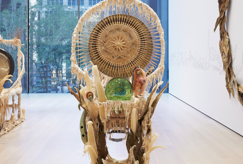 Installation view of the gallery "Guadalupe Maravilla: Luz y Fuerza" in the exhibition "Collection 1970s–Present,” October 30, 2021 - October 30, 2022. The Museum of Modern Art, New York. Digital Image © 2021 The Museum of Modern Art, New York. Photo by David Almeida