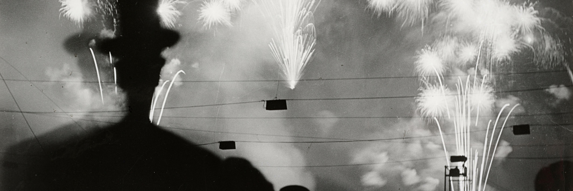 Brassaï (Gyula Halász). Fireworks on the Night of Longchamp. 1936. Gelatin silver print, 19 5/8 × 15 15/16" (49.9 × 40.5 cm). David H. McAlpin Fund. © Estate Brassaï-RMN