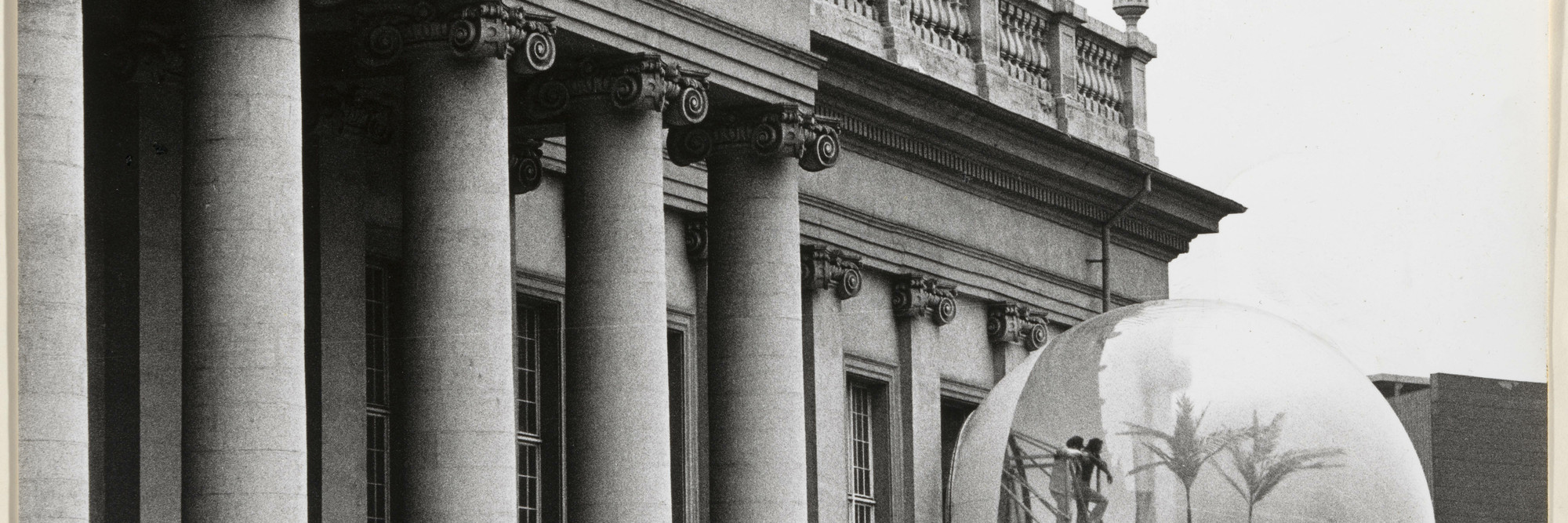 Brigitte Hellgoth. Oasis no. 7, Documenta 5, Kassel, Germany. 1972. Gelatin silver print, 7 1/16 × 9 7/16" (18 × 23.9 cm). Committee on Architecture and Design Funds
