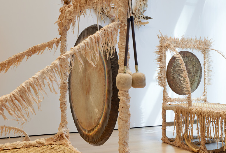 Installation view of the gallery "Guadalupe Maravilla: Luz y Fuerza" in the exhibition "Collection 1970s–Present,” October 30, 2021 - October 30, 2022. The Museum of Modern Art, New York. Digital Image © 2021 The Museum of Modern Art, New York. Photo by David Almeida