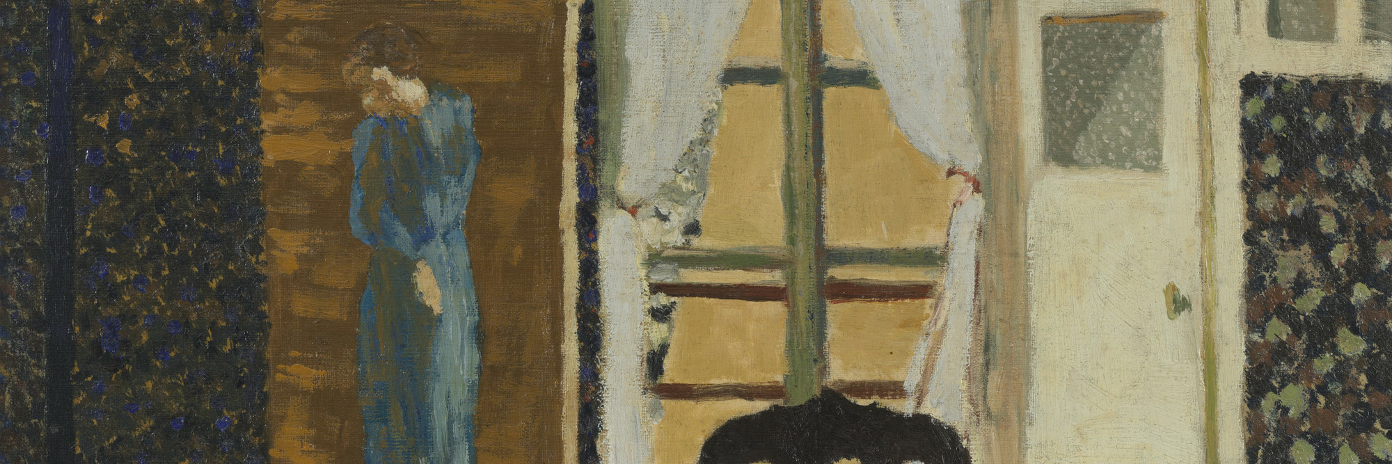 Édouard Vuillard. The Window. 1894. Oil on canvas, 14 7/8 x 17 7/8" (37.9 x 45.5 cm). The William S. Paley Collection. © 2022 Artists Rights Society (ARS), New York / ADAGP, Paris