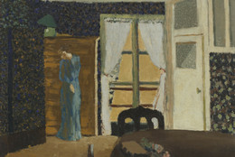Édouard Vuillard. The Window. 1894. Oil on canvas, 14 7/8 x 17 7/8" (37.9 x 45.5 cm). The William S. Paley Collection. © 2022 Artists Rights Society (ARS), New York / ADAGP, Paris