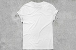 Hanes, Inc. White T-shirt. Cotton. 29 x 35 1/2" (73.7 x 90.2 cm) (irreg). Gift of the manufacturer. Image courtesy Shutterstock/SFIO CRACHO 2017