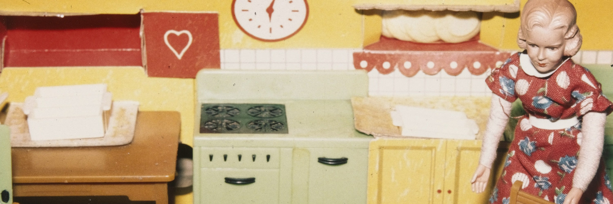 Laurie Simmons. Blonde/Red Dress/Kitchen, from the series Interiors. 1978. Silver dye bleach print, 3 1/4 × 5" (8.3 × 12.7 cm). Joel and Anne Ehrenkranz Fund