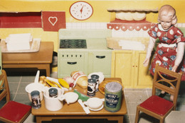Laurie Simmons. Blonde/Red Dress/Kitchen, from the series Interiors. 1978. Silver dye bleach print, 3 1/4 × 5" (8.3 × 12.7 cm). Joel and Anne Ehrenkranz Fund