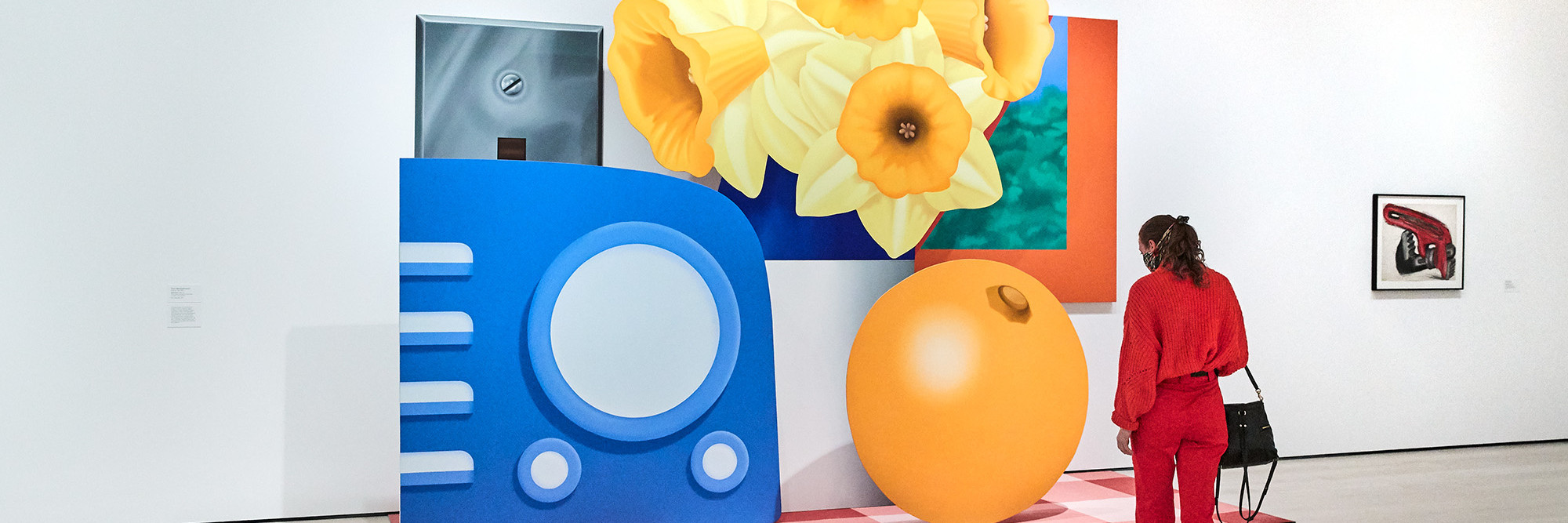 Tom Wesselmann. Still Life #57. 1969–70. Oil on canvas and base of acrylic paint on carpet, in six sections. The Museum of Modern Art, New York. Gift of the artist. © Tom Wesselmann/Licensed by VAGA, New York, NY. Photo: Gus Powell