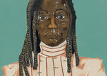 Dalton Paula. Liberata. 2020. Oil, pencil, and gold leaf on two joined canvases, 24 × 17 11/16" (61 × 45 cm). The Museum of Modern Art, New York. Gift of Marie-Josèe and Henry R. Kravis in honor of Peter Reed. © Dalton Paula