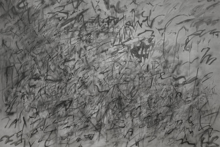 Julie Mehretu. Invisible Sun (algorithm 5, second letter form). 2014. Ink and acrylic on canvas, 9' 11 3/8" × 13' 11" (303.2 × 424.2 cm). Gift of the Steven and Alexandra Cohen Foundation, Eugenio Lopez Alonso, and Committee on Painting and Sculpture Funds