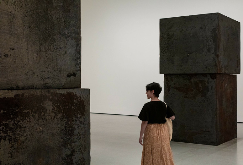Installation view of the gallery "Richard Serra's Equal" in the exhibition "Collection 1970s–Present, “ October 21, 2019–October 25, 2021. The Museum of Modern Art, New York. Digital Image © 2023 The Museum of Modern Art, New York. Photo: John Wronn