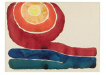 Georgia O’Keeffe. Evening Star No.III, 1917. Watercolor on paper mounted on board, 8 7/8 x 11 7/8″ (22.7 x 30.4 cm). The Museum of Modern Art, New York. Mr. and Mrs. Donald B. Straus Fund, 1958. © 2023 Georgia O’Keeffe Museum/Artists Rights Society (ARS), New York