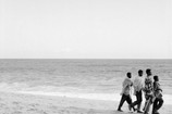 Akinbode Akinbiyi. Bar Beach, Victoria Island, Lagos from the series Sea Never Dry. 1999. Gelatin silver print, sheet: 39 3/8 × 39 3/8" (100 × 100 cm). Courtesy of the artist. © Akinbode Akinbiyi