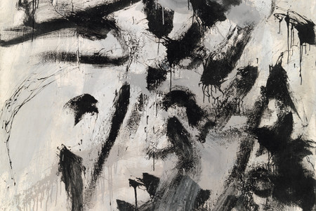 Saburo Murakami. Work. 1959. Synthetic resin paint on canvas, 72 x 58" (182.9 x 147.3 cm). Gift of Makiko Murakami and Tomohiko Murakami.