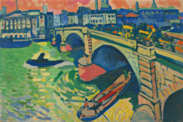 André Derain. London Bridge. London, winter 1906. Oil on canvas, 26 x 39" (66 x 99.1 cm). Gift of Mr. and Mrs. Charles Zadok. © 2023 Artists Rights Society (ARS), New York / ADAGP, Paris