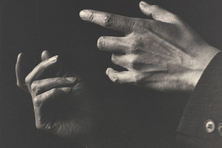 Ruth Bernhard. Hall Johnson Conducting His Negro Choir. 1938. Gelatin silver print, 7 1/4 × 9 1/8" (18.4 × 23.2 cm). The Museum of Modern Art, New York. Purchase