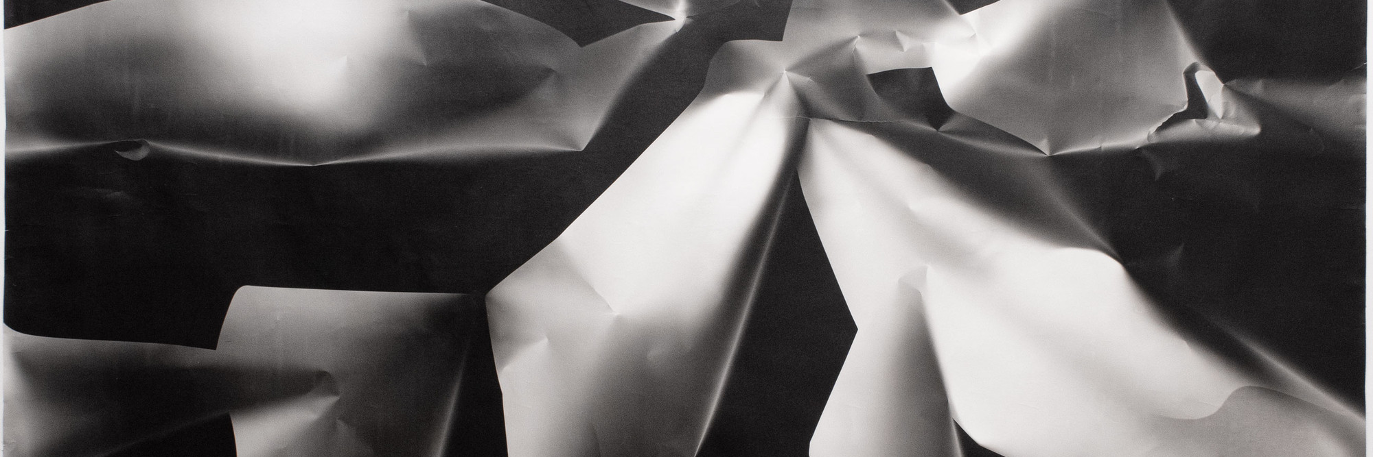 Sheila Pinkel. Folded Paper. c. 1974–82. Gelatin silver print, 51 7/8 × 103 3/8" (131.8 × 262.6 cm). The Museum of Modern Art, New York. Photography Purchase Fund. © 2023 Sheila Pinkel