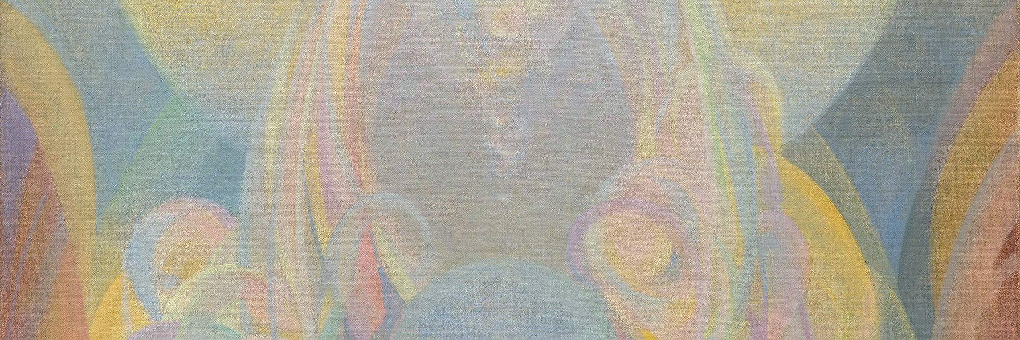 Agnes Pelton. The Fountains. 1926. Oil on canvas, 36 1/8 × 32" (91.8 × 81.3 cm). The Museum of Modern Art, New York. Gift of Joan H. Tisch (by exchange)