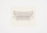 Guillermo Kuitca. Untitled from Puro Teatro (Pure Theater). 2003. One from a portfolio of twelve hard-ground etching and spit-bite aquatints with chine collé and two letterpress prints, plate: 6 5/8 × 7 13/16" (16.8 × 19.9 cm); sheet: 153/4 × 16" (40 × 40.6 cm). Publisher: Edition Jacob Samuel, Santa Monica. Printer: Edition Jacob Samuel, Santa Monica. Edition: 25. The Museum of Modern Art, New York. Monroe Wheeler Fund. © 2023 Guillermo Kuitca