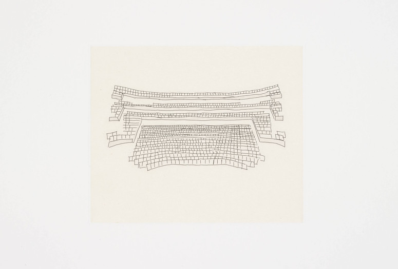Guillermo Kuitca. Untitled from Puro Teatro (Pure Theater). 2003. One from a portfolio of twelve hard-ground etching and spit-bite aquatints with chine collé and two letterpress prints, plate: 6 5/8 × 7 13/16" (16.8 × 19.9 cm); sheet: 153/4 × 16" (40 × 40.6 cm). Publisher: Edition Jacob Samuel, Santa Monica. Printer: Edition Jacob Samuel, Santa Monica. Edition: 25. The Museum of Modern Art, New York. Monroe Wheeler Fund. © 2023 Guillermo Kuitca