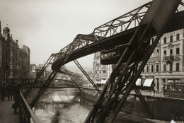 August Sander. Suspension Railway, Elberfeld .1913. Gelatin silver print, 10 3/16 × 7 3/8" (25.8 × 18.7 cm). The Museum of Modern Art, New York. Acquired through the generosity of the family of August Sander. © 2024 Die Photographische Sammlung/SK Stiftung Kultur – August Sander Archiv, Cologne/ARS, NY