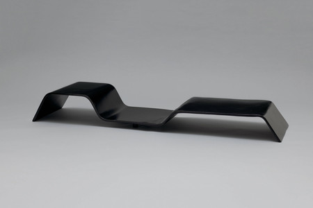 Oscar Niemeyer. “Modulo” Low Table. 1978. Painted plywood and steel, 9 1/2 × 75 3/4 × 19 3/4" (24.1 × 192.4 × 50.2 cm). The Museum of Modern Art, New York. Committee on Architecture and Design Funds