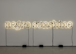 Glenn Ligon. Warm Broad Glow. 2005. Neon and blackout paint, 26" × 16' (66 × 487.7 cm). Bequest of Janice H. Levin (by exchange). © 2024 Glenn Ligon