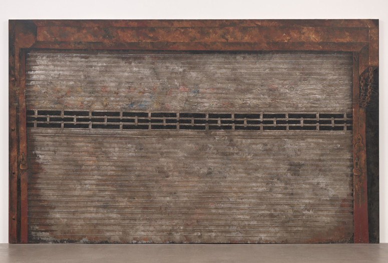 Martin Wong. Houston Street. 1986. Acrylic on canvas, 8 × 13' (243.8 × 396.2 cm). The Museum of Modern Art, New York. Gift of Steven Johnson and Walter Sudol. © 2024 Courtesy of the Estate of Martin Wong and P·P·O·W Gallery, New York, NY