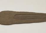 Ana Mendieta. Nile Born. 1984. Sand and binder on wood, 2 3/4 × 19 1/4 × 61 1/2" (7 × 48.9 × 156.2 cm). Gift of Agnes Gund. © 2024 Estate of Ana Mendieta Collection
