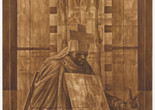 Charles White. Black Pope (Sandwich Board Man). 1973. Oil wash on board, 60 × 43 7/8" (152.4 × 111.4 cm). Richard S. Zeisler Bequest (by exchange), The Friends of Education of The Museum of Modern Art, Committee on Drawings Fund, Dian Woodner, and Agnes Gund. © 2024 The Charles White Archives