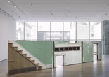 Gordon Matta-Clark. Bingo. 1974. Building fragments: painted wood, metal, plaster, and glass, three sections, Overall 69" × 25' 7" × 10" (175.3 × 779.8 × 25.4 cm). Nina and Gordon Bunshaft Bequest Fund, Nelson A. Rockefeller Bequest Fund, and the Enid A. Haupt Fund. © 2024 Estate of Gordon Matta-Clark/Artists Rights Society (ARS), New York