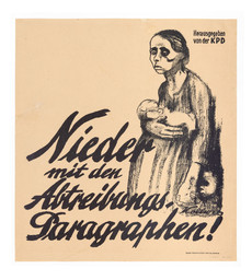 Poster Against Paragraph 218 ("Down with the Abortion Paragraphs!")