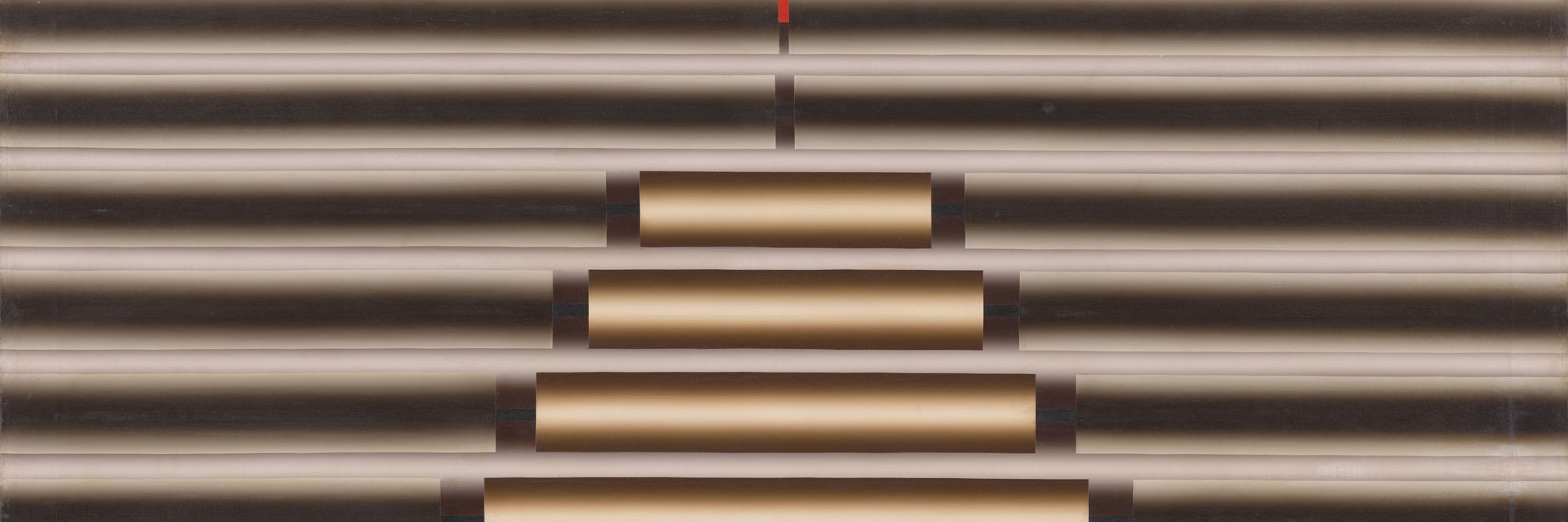 Lee Seung Jio. Nucleus F-G-999. 1970. Oil on canvas, 63 3/4 × 63 3/4" (162 × 162 cm). The Museum of Modern Art, New York. Committee on Painting and Sculpture Funds, and gift of Richard Roth, Kukje Arts and Cultural Foundation, and Miyoung Lee