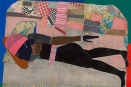 Romare Bearden. Patchwork Quilt. 1970. Cut-and-pasted fabrics, paper, and gelatin silver print with acrylic on board, 35 3/4 x 47 7/8" (90.9 x 121.6 cm). The Museum of Modern Art, New York. Blanchette Hooker Rockefeller Fund