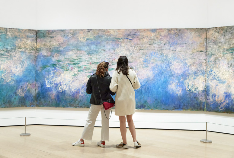 Claude Monet. Water Lilies (detail). 1914–26. Oil on canvas, three panels. The Museum of Modern Art, New York. Mrs. Simon Guggenheim Fund. Photo: Gus Powell