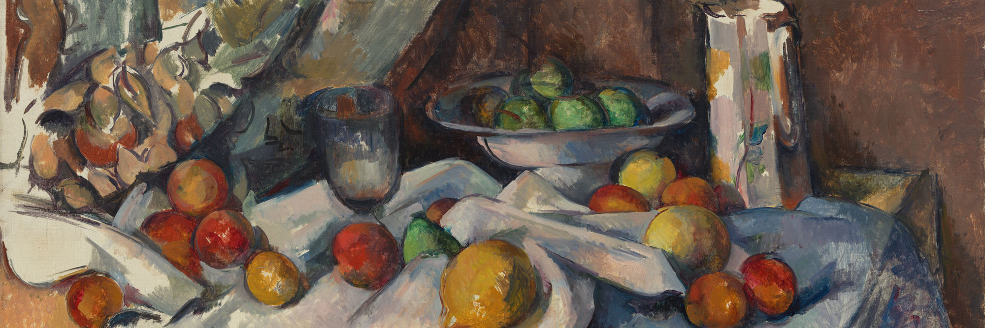 Paul Cézanne. Still Life with Apples. 1895–98. Oil on canvas, 27 × 36 1/2" (68.6 × 92.7 cm). The Museum of Modern Art, New York. Lillie P. Bliss Collection