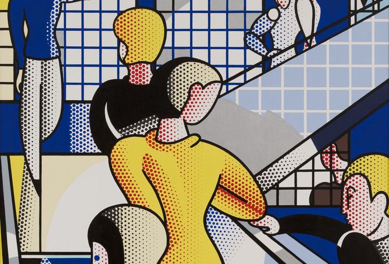 Roy Lichtenstein. Bauhaus Stairway. 1988. Oil and magna on canvas. The Museum of Modern Art, New York. Gift of Dorothy and Roy Lichtenstein