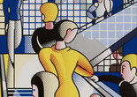 Roy Lichtenstein. Bauhaus Stairway. 1988. Oil and magna on canvas. The Museum of Modern Art, New York. Gift of Dorothy and Roy Lichtenstein