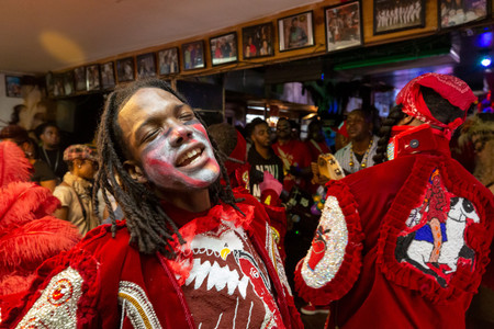 L. Kasimu Harris. Come Tuesday (Marwan Pleasant at Sportsman’s Corner), New Orleans. 2020. Inkjet print, 24 × 36" (61 × 91 cm). Courtesy the artist