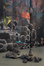 Installation view of the exhibition Otobong Nkanga: Cadence, October 10, 2024 - July 27, 2025. The Museum of Modern Art, New York. Photo: Emile Askey. Digital Image © 2024 The Museum of Modern Art, New York