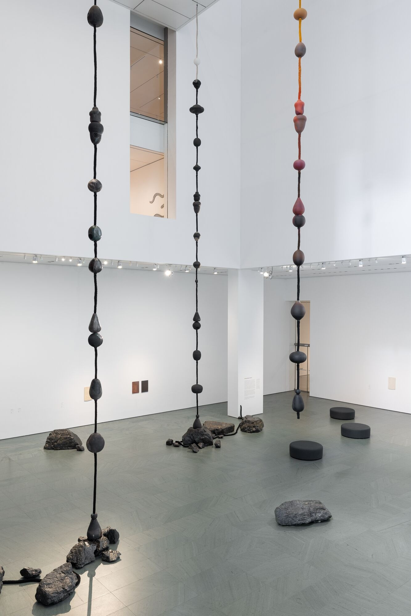 Installation view of the exhibition *Otobong Nkanga: Cadence*, October 10, 2024 - July 27, 2025. The Museum of Modern Art, New York. Photo: Emile Askey. Digital Image © 2024 The Museum of Modern Art, New York