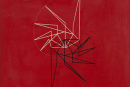 Waldemar Cordeiro. Visible Idea. 1956. Alkyd on board, 23 9/16 × 23 5/8" (59.9 × 60 cm). The Museum of Modern Art, New York. Gift of Patricia Phelps de Cisneros through the Latin American and Caribbean Fund