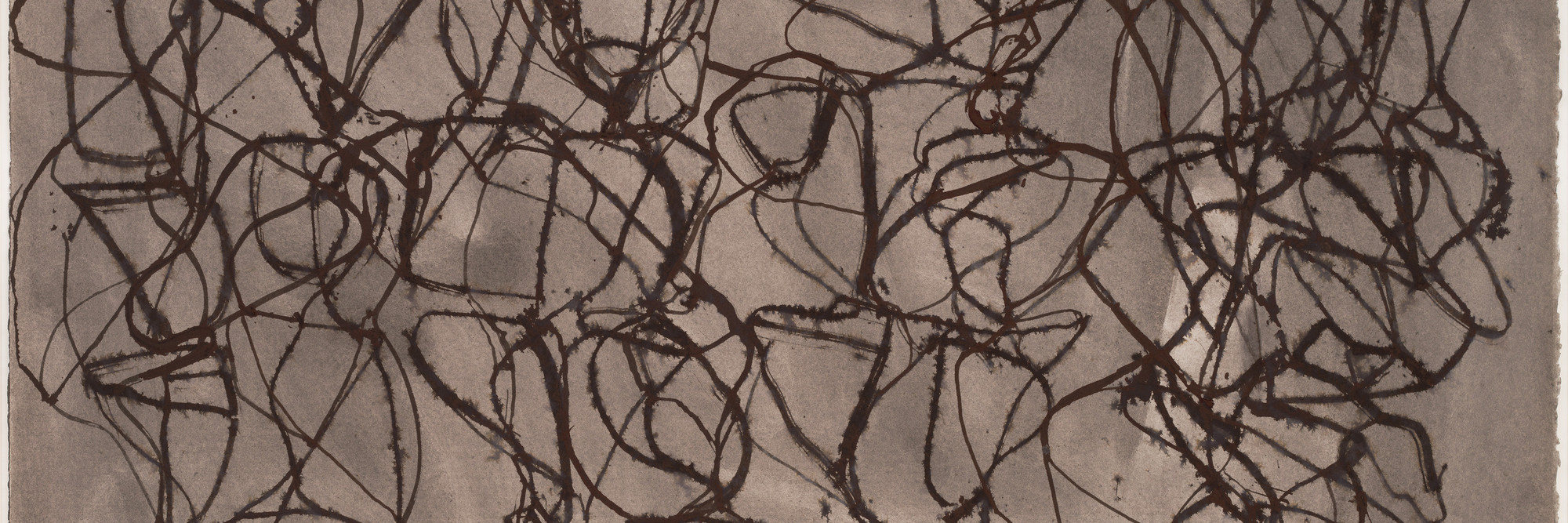 Brice Marden. Rain. 1991. Ink and ink wash on paper, 25 3/4 x 34 1/4" (65.4 x 87.2 cm). Gift of The Edward John Noble Foundation Inc. and Jo Carole and Ronald S. Lauder. © 2024 Brice Marden / Artists Rights Society (ARS), New York