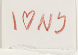 Milton Glaser. I ♥ NY concept sketch. 1976. The Museum of Modern Art, New York. Gift of the designer. © 2025 NYS Dept. of Economic Development
