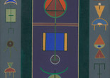 Rubem Valentim. Untitled. 1956–62. Oil on canvas. The Museum if Modern Art, New York. Gift of Patricia Phelps de Cisneros through the Latin American and Caribbean Fund in honor of Lissette Stancioff