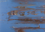 Jack Whitten. Mirsinaki Blue (detail). 1974. Acrylic on canvas. Collection of the Herbert F. Johnson Museum of Art, Cornell University. Gift of Leonard and Ruth Bocour. © 2025 Herbert F. Johnson Museum of Art, Cornell University