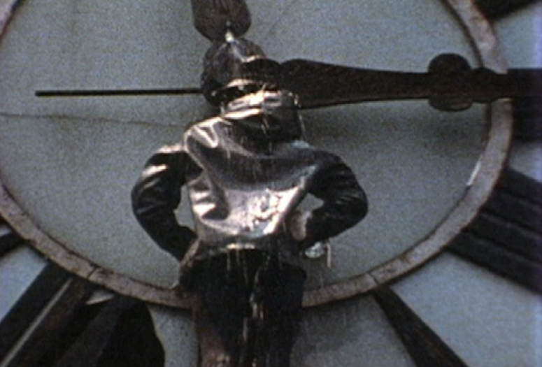 Gordon Matta-Clark. Still from Clockshower. 1973. 6mm film transferred to video (color, silent), 13:40 min. Image courtesy Electronic Arts Intermix (EAI), New York.