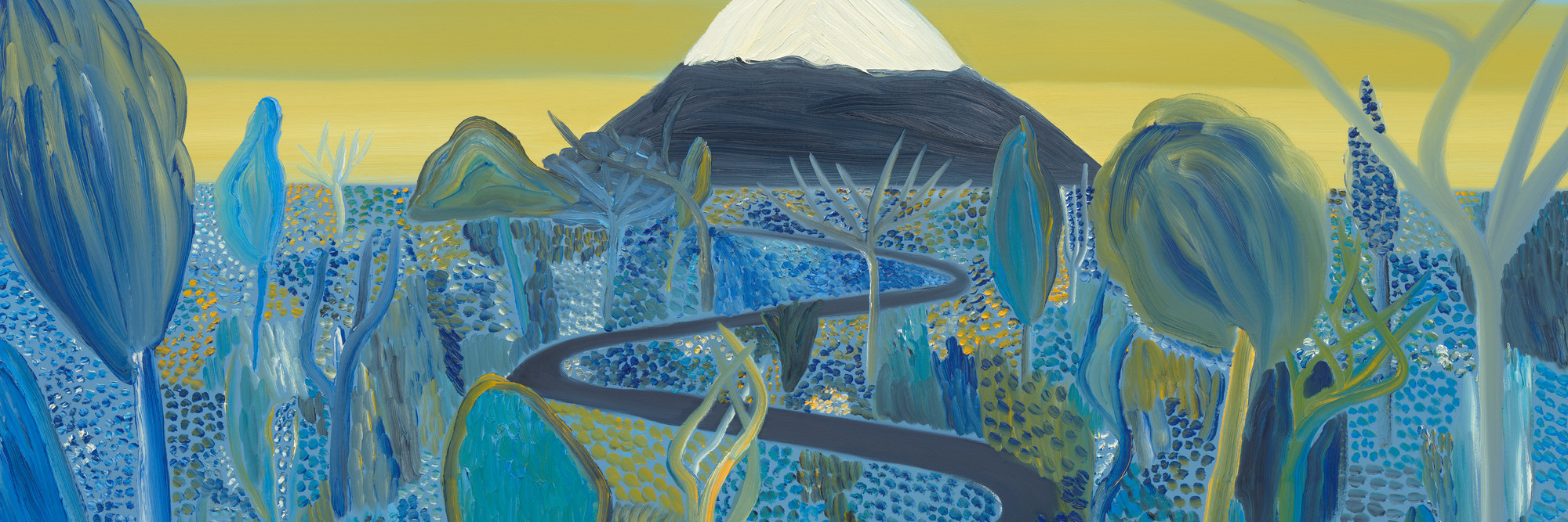 Matthew Wong. Unknown Pleasures. 2019. Oil on canvas. 65 × 65" (165.1 × 165.1 cm). The Museum of Modern Art, New York. Gift of Monita and Raymond Wong in memory of their son Matthew Wong © 2025 Matthew Wong Foundation / Artists Rights Society (ARS), New York